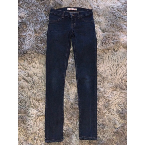 J BRAND blue super skinny STARLESS denim jeans - Picture 2 of 6